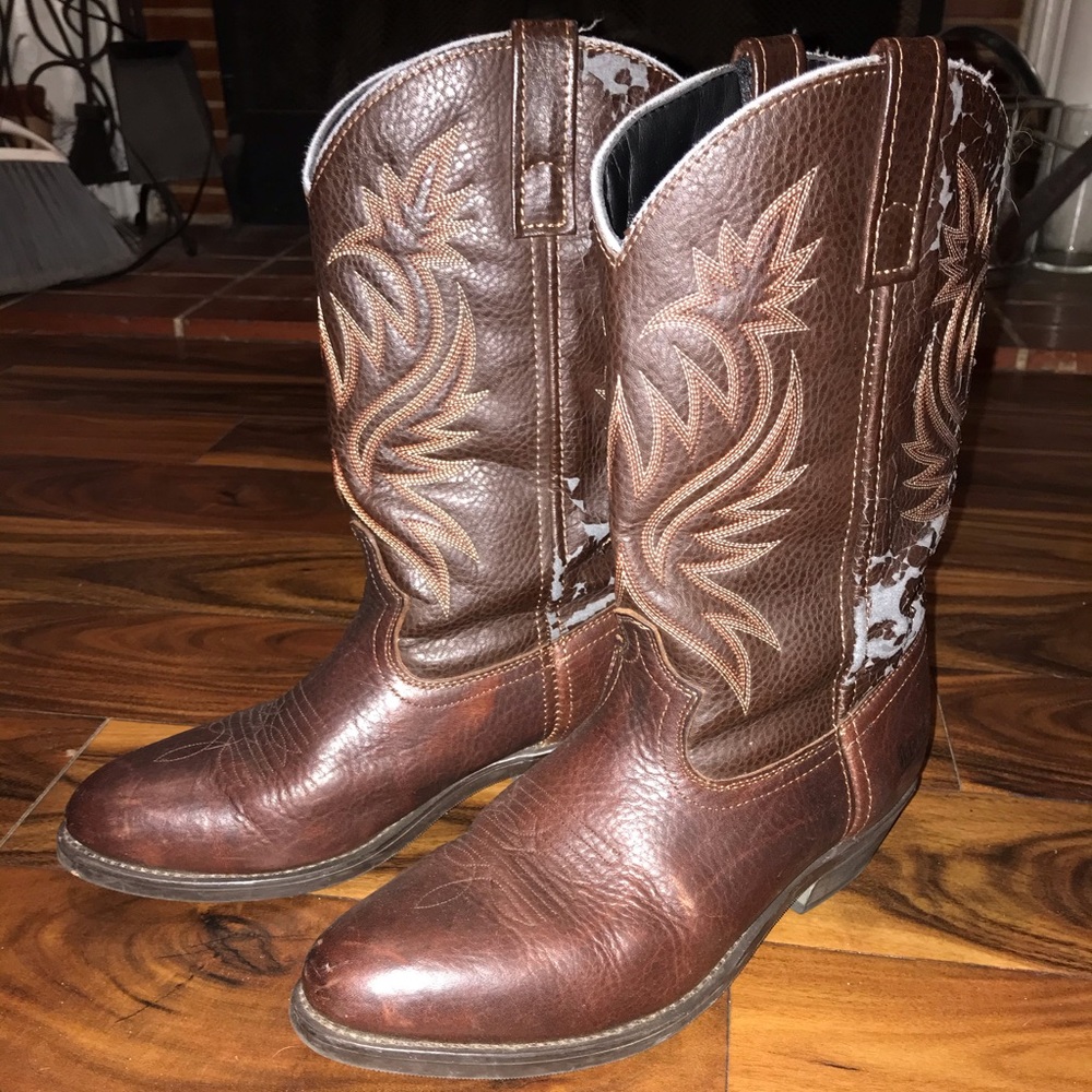 Awesome leather cowboy boots